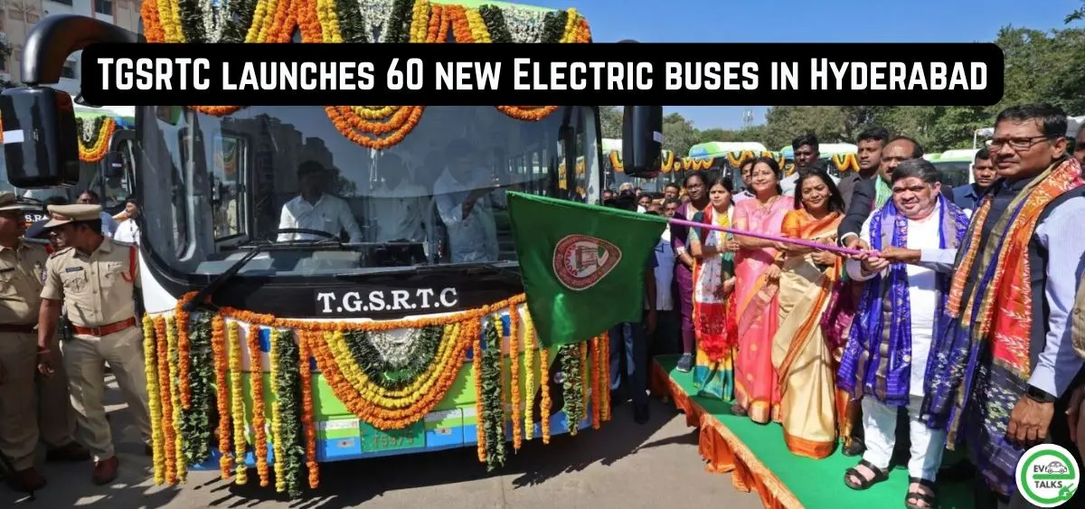 this is the image of TGSRTC launches 60 new electric buses in Hyderabad