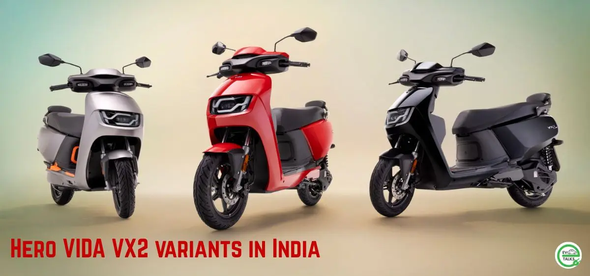 this is the image of Hero VIDA VX2 Variants