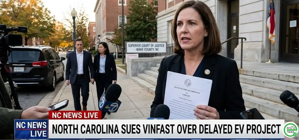 this is the image of North Carolina sues Vietnam's VinFast over delayed EV project