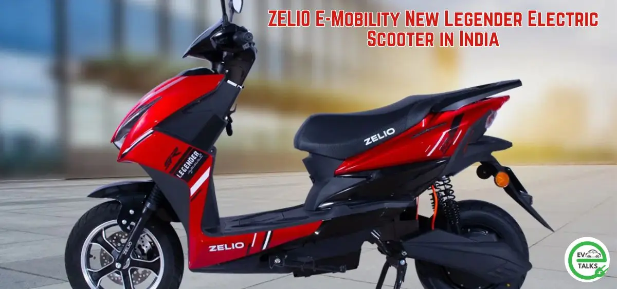this is the image of ZELIO E-Mobility New Legender Electric Scooter in India