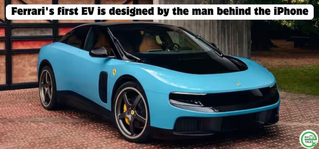 this is the image of Ferrari's first EV is designed by the man behind the iPhone
