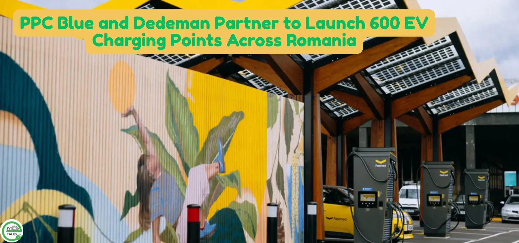 this is the image of PPC Blue and Dedeman Partner to Launch 600 EV Charging Points Across Romania