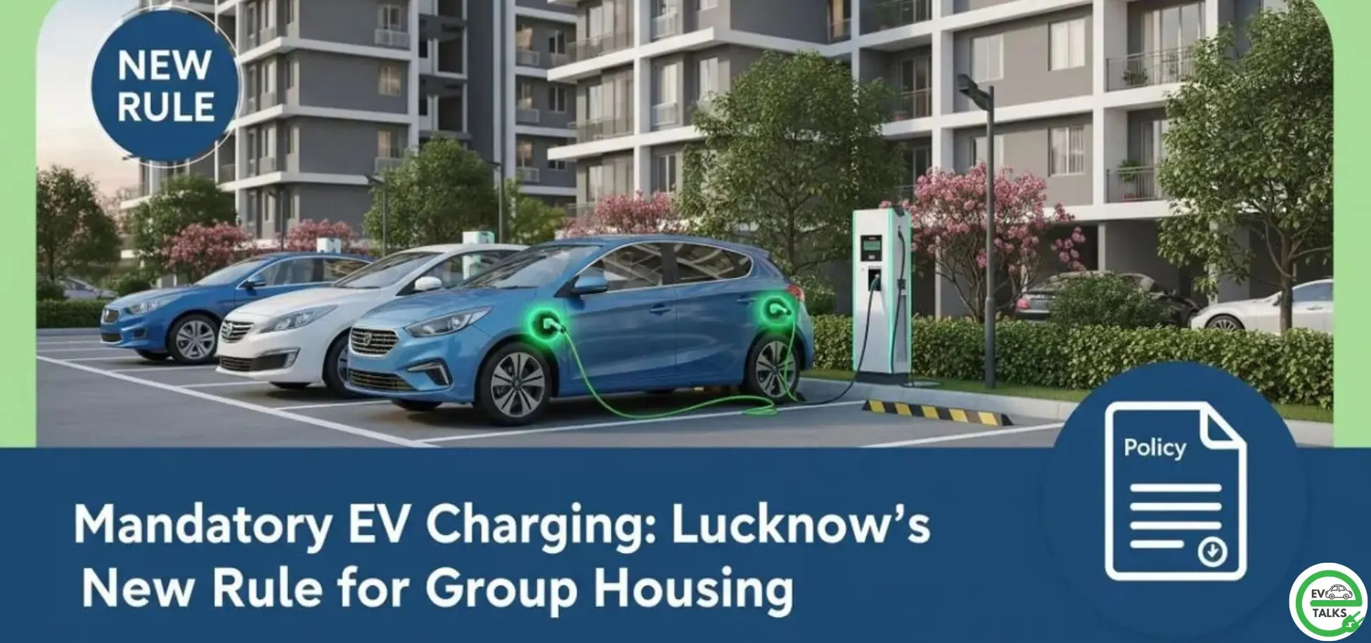 this is the image of LDA plans to install EV charging in all upcoming housing projects.