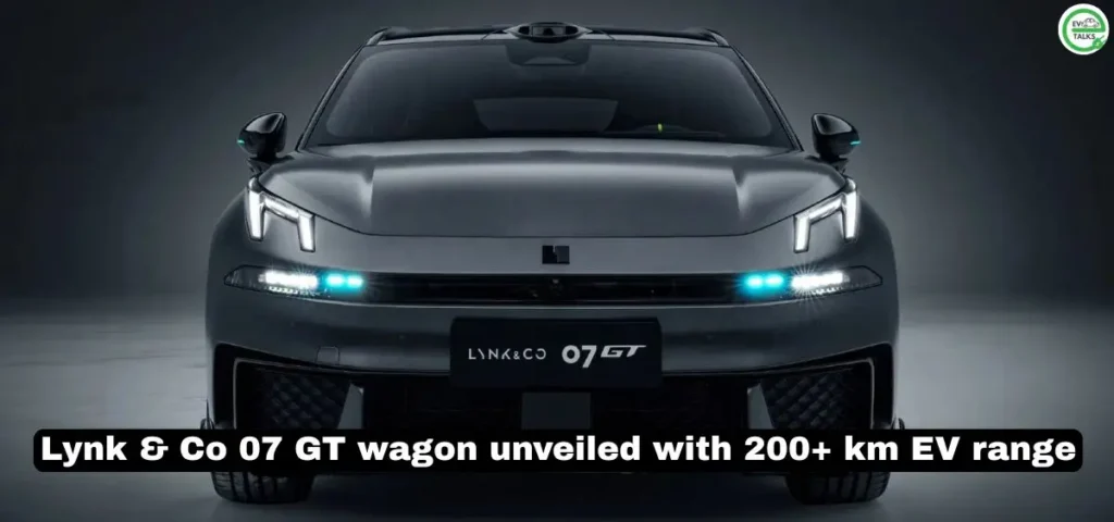 this is the image of Lynk & Co 07 GT wagon unveiled with 200+ km EV range