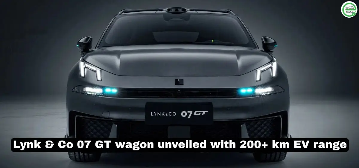 this is the image of Lynk & Co 07 GT wagon unveiled with 200+ km EV range