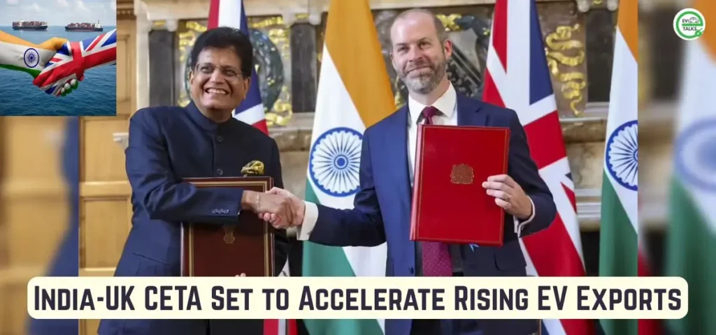 this is the image of India-UK CETA Set to Accelerate Rising EV Exports with Duty-Free Access