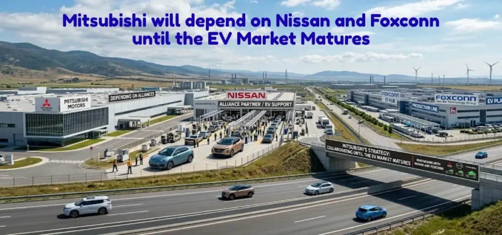 this is theimage of Mitsubishi, which will depend on Nissan and Foxconn