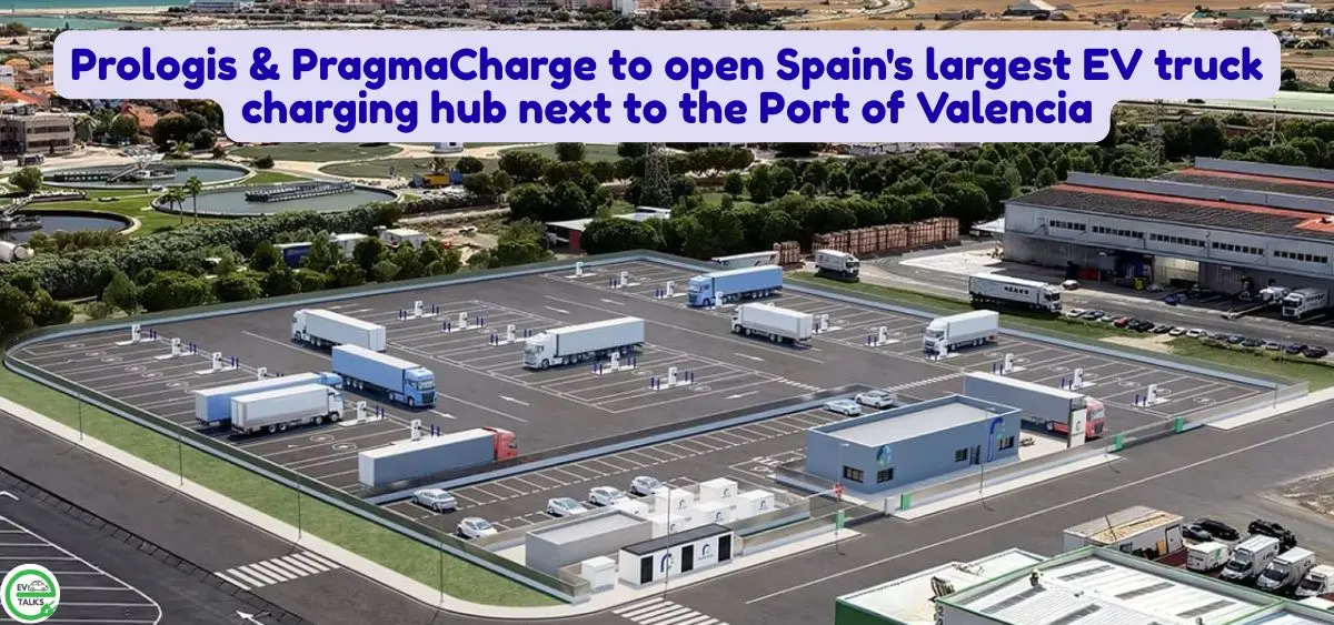 this is the image of Prologis & PragmaCharge to open largest EV truck charging hub