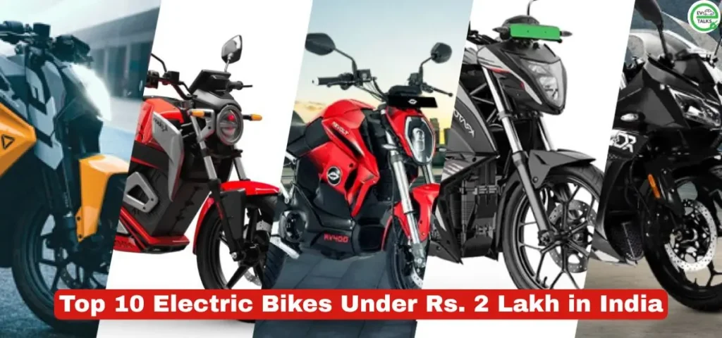 this is the image of Top 10 Electric Bikes Under Rs. 2 Lakh in India