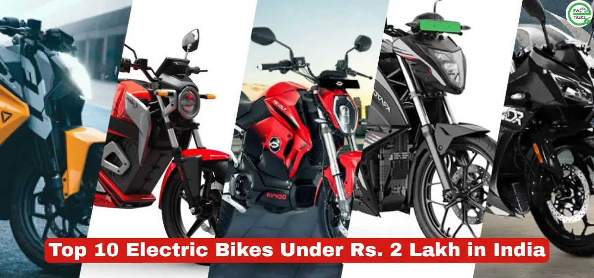 this is the image of Top 10 Electric Bikes Under Rs. 2 Lakh in India