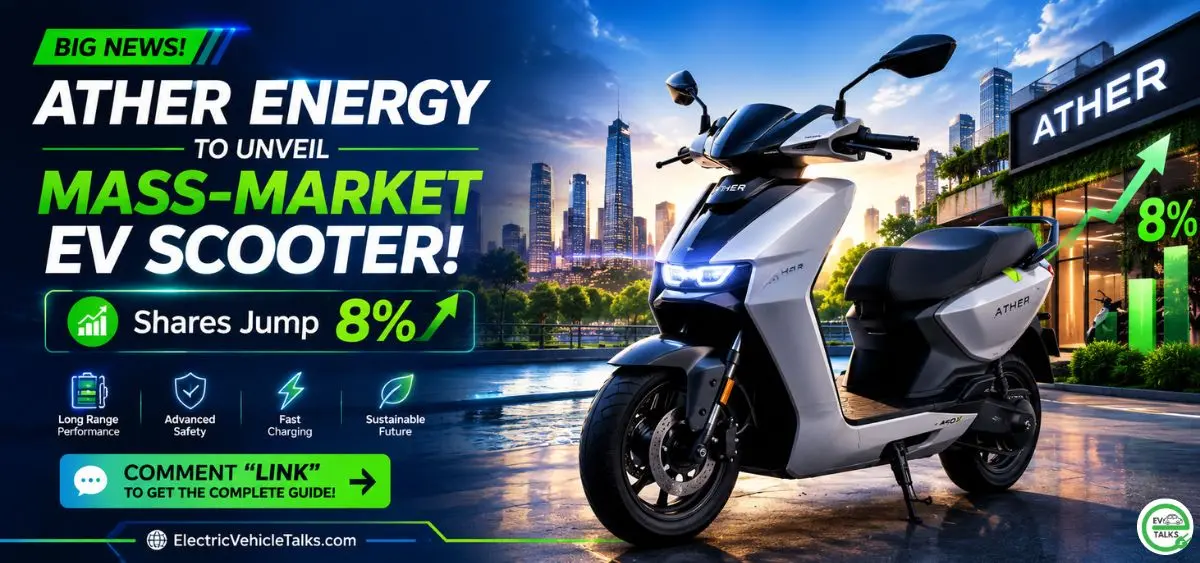 this is the image of Ather Energy to Unveil Mass-Market EV Scooter