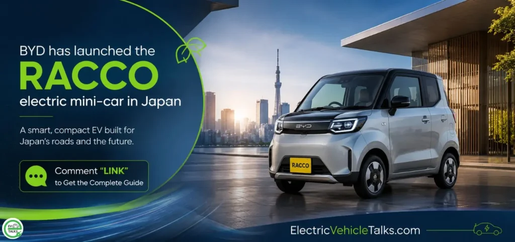 this is the image ofBYD has launched the Racco electric mini-car in Japan