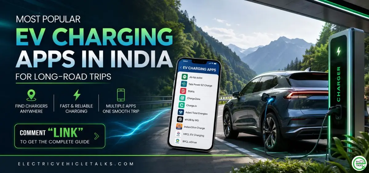 this the image of Most Popular EV Charging Apps in India for Long-Road Trips