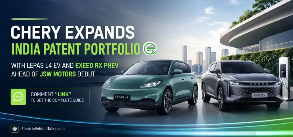 this is the image of Chery Patents Lepas L4 EV & Exeed RX PHEV