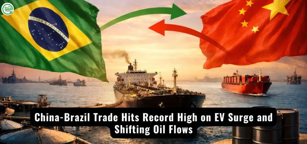 this is the image of China-Brazil Trade Hits Record High on EV Surge and Shifting Oil