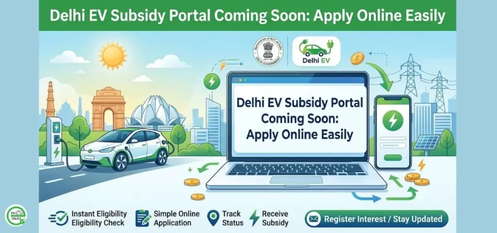 this is the image of Delhi EV Subsidy Portal Coming Soon