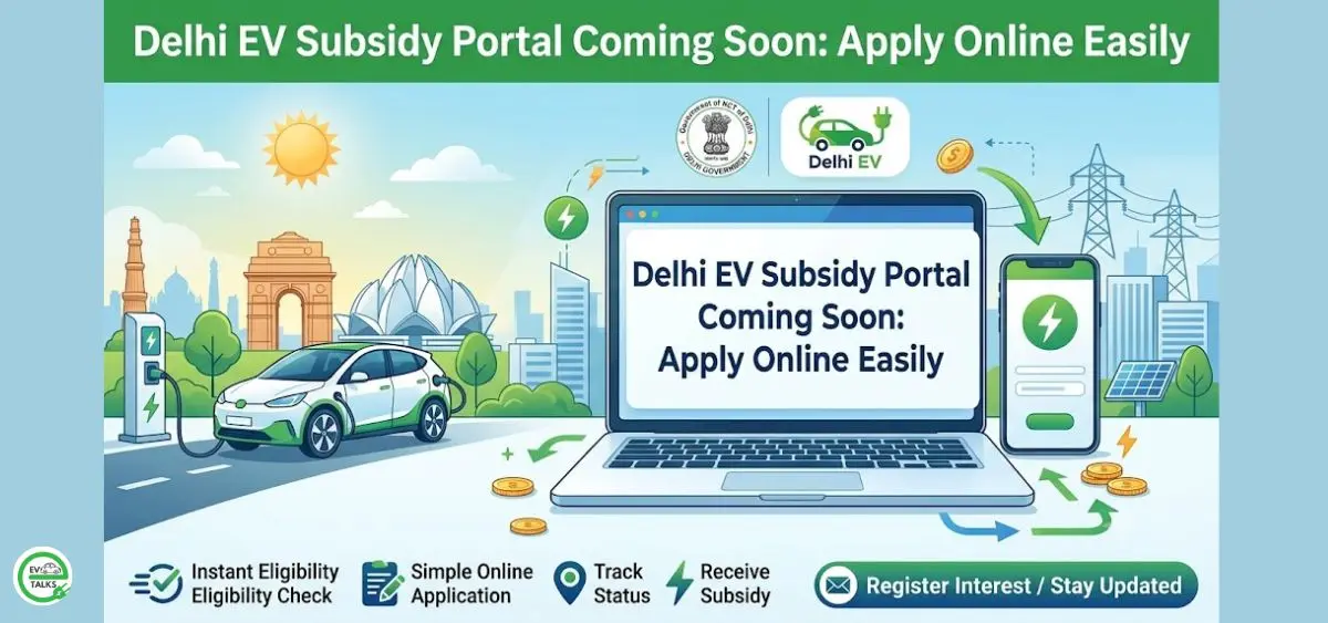 this is the image of Delhi EV Subsidy Portal Coming Soon