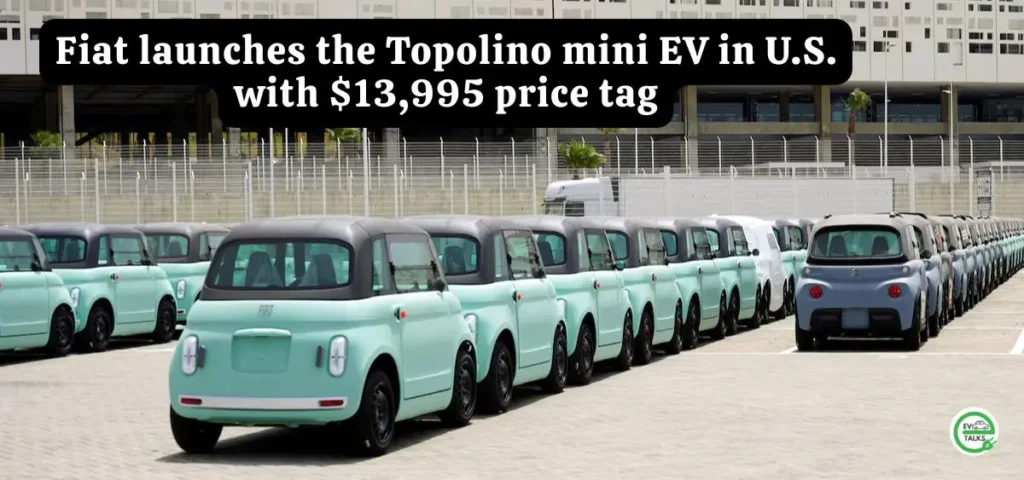 this is the image of Fiat launches the Topolino mini EV