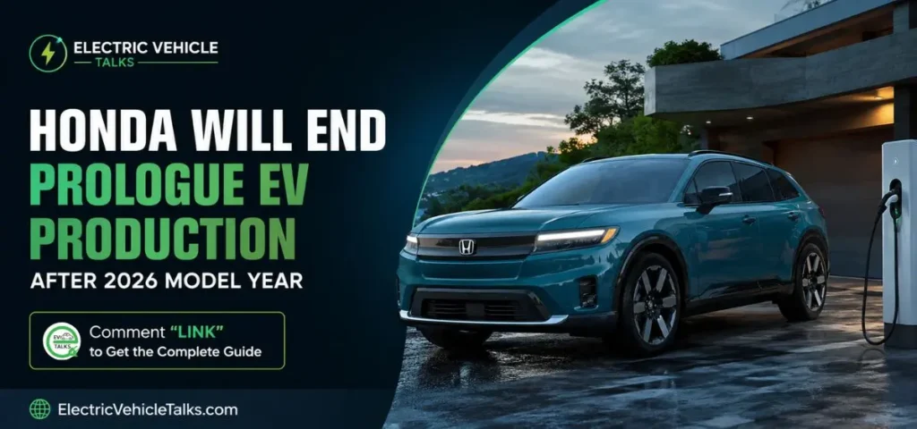 this is the image of Honda will end Prologue EV Production after 2026 model year
