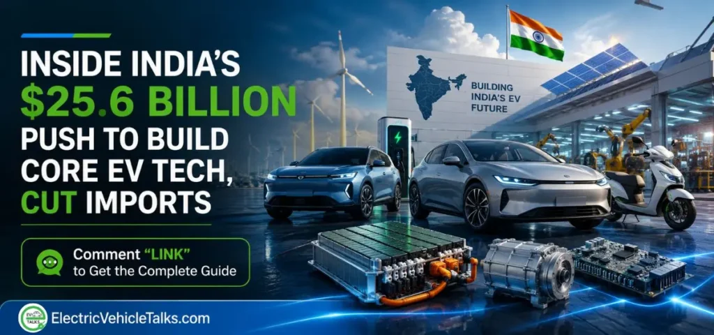 this is the image of Inside India's $25.6 Billion Push To Build Core EV Tech