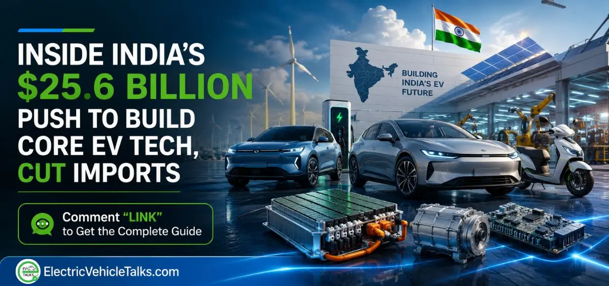 this is the image of Inside India's $25.6 Billion Push To Build Core EV Tech