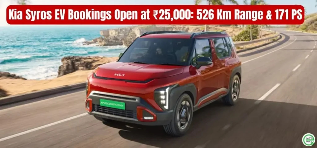 this is the image of Kia Syros EV Bookings Open