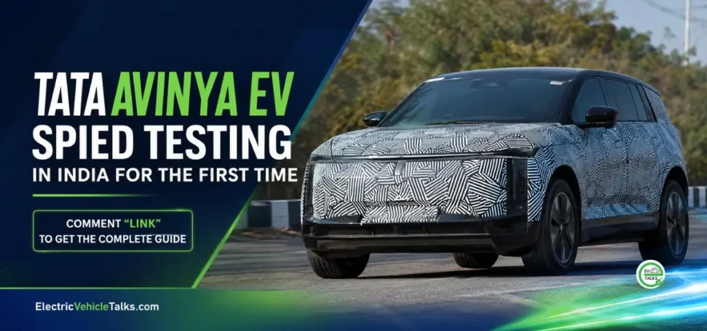 this is the image of Tata Avinya EV Spied Testing in India for the first time.