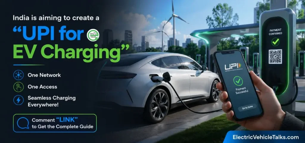 this is the image of India is aiming to create a “UPI for EV Charging”