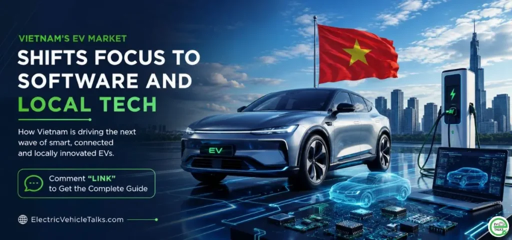 this is the image of Vietnam's EV market shifts focus to software and local tech