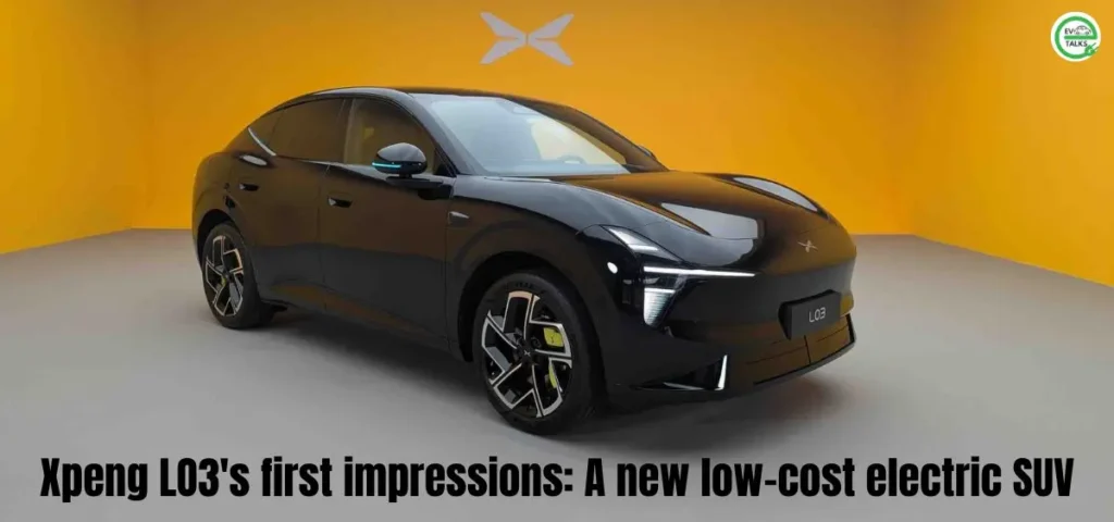 this is the image of Xpeng LO3's first impressions