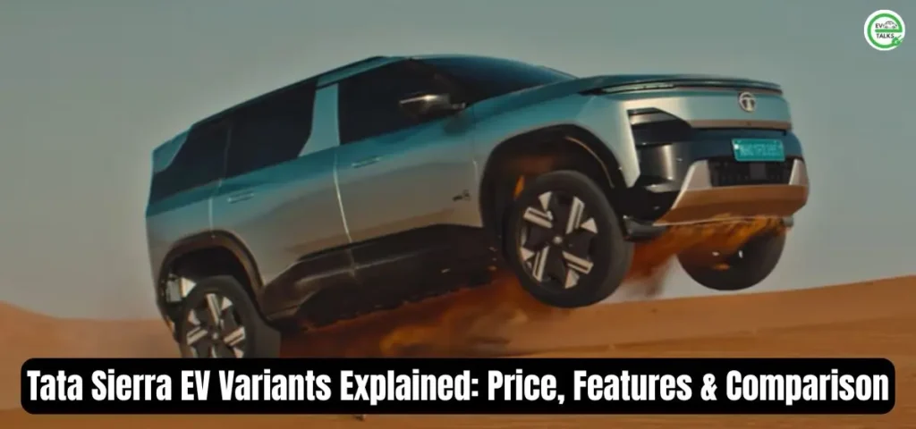this is the image of Tata Sierra EV Variants Explained