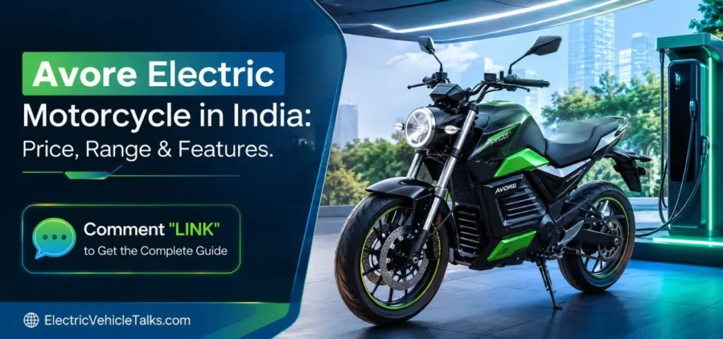 this is the image of Avore Electric Motorcycle in India price