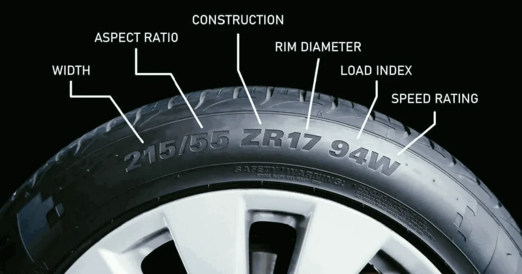 this is the image of tire speed ratings on tires.
