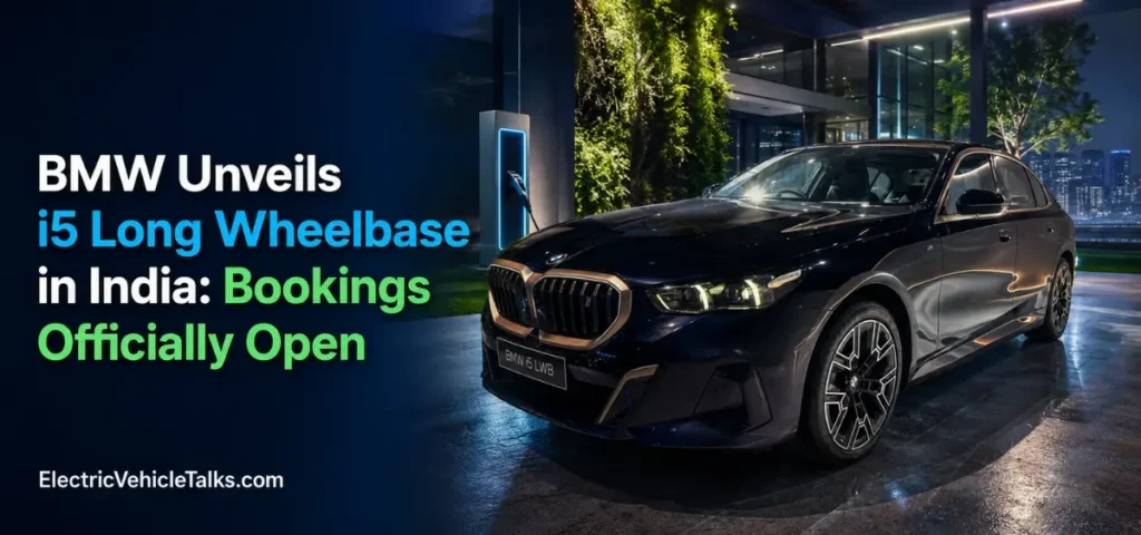 this is the image of BMW Unveils i5 Long Wheelbase in India
