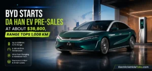 this is the image of BYD starts Da Han EV pre-sales at about $36,800
