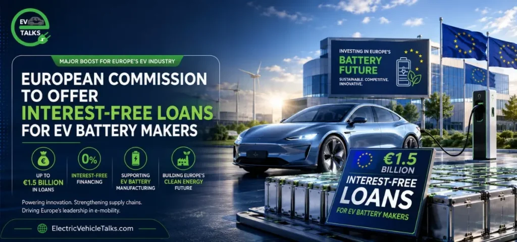 this is the image of Europe to offer interest-free loans for EV battery makers