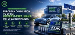 this is the image of Europe to offer interest-free loans for EV battery makers