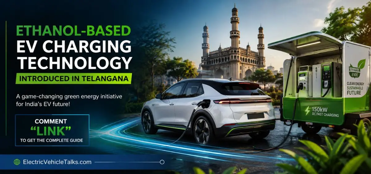this is the image of Ethanol-based EV charging technology introduced in Telangana