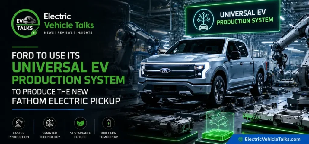 this is the image of Ford Fathom Electric Pickup