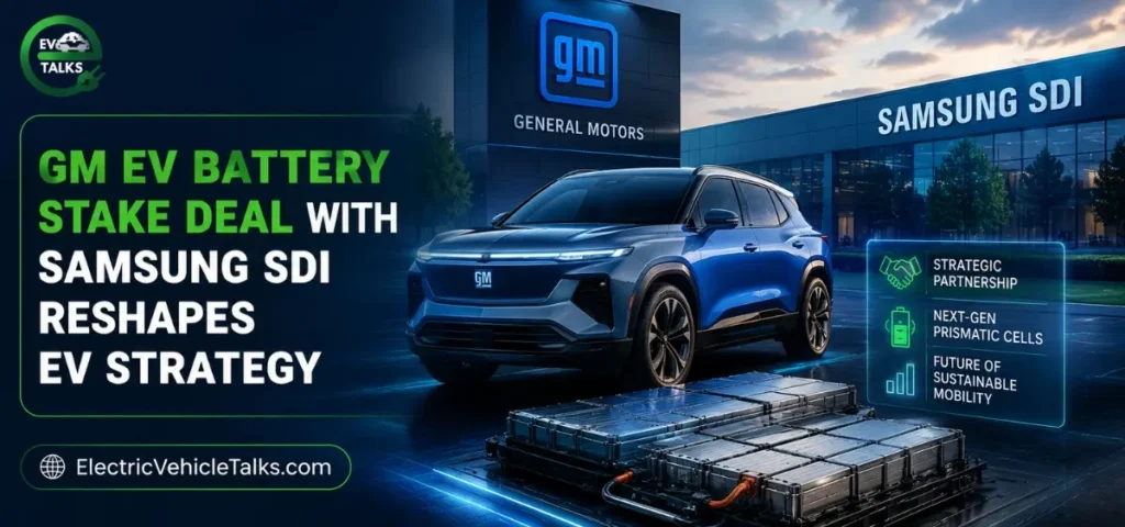 this is the image of GM EV Battery Stake Deal With Samsung SDI