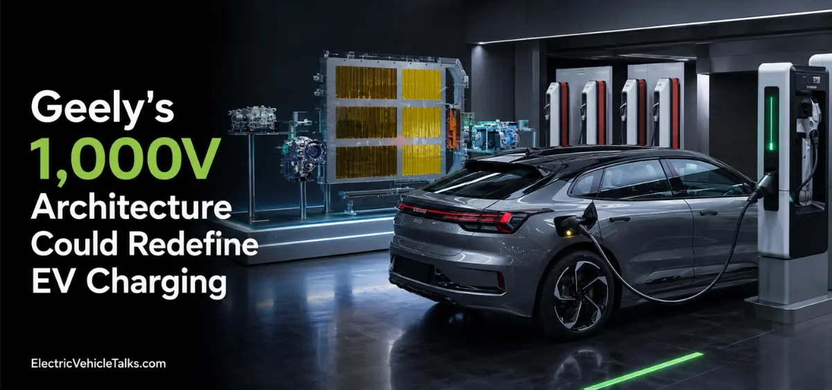 this is the image of Geely's 1000V EV Charging
