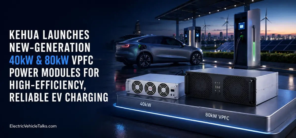 this is the image of Kehua EV charging modules launch.