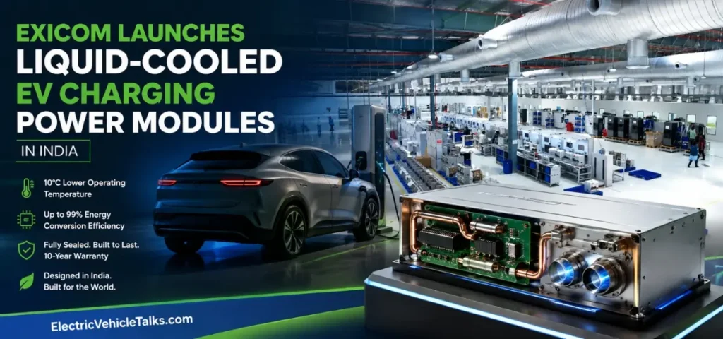 Exicom Launches Liquid-Cooled EV Charging Power Modules in India