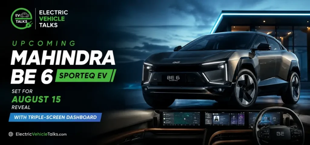 this is the image of Upcoming Mahindra BE 6 Sporteq EV reveal on August 15, 2026