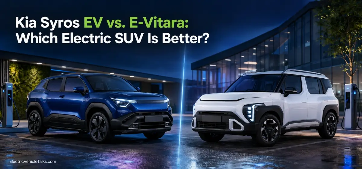 this si the image of Kia Syros EV vs. E-Vitara