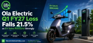 this is the image of Ola Electric Q1 FY27 Loss Falls 21.5%