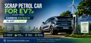 this is the image of EV Carbon Payback in 3 Years