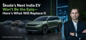 this is the image of Skoda EV India: Epiq Dropped, Bigger New Model In Works!