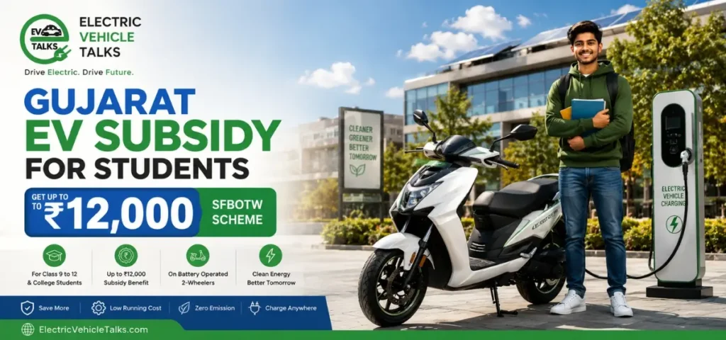 this is the image of Gujarat EV Subsidy for Students: Get ₹12,000