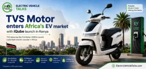 this is the image of TVS Motor enters Africa's EV market with iQube launch in Kenya